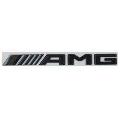 Шильдик на багажник AMG для Mercedes черный глянец образец 2017+ года
