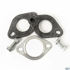 Фланцы d50мм соединение ремкомплект глушителя с прокладкой и стяжными болтами Tofris