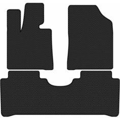 Коврики в салон ЭВА Allmone для Changan UNI-K 1 (SUV) 2020 - Н. В. задний цельный, черные, 3шт. / Чанган