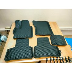 Автоковрики 3D Eva с бортами на автомобиль MITSUBISHI ASX 2010-2020 Эва коврики для Митсубиси Carply