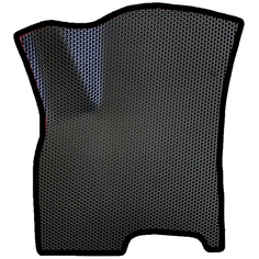 EVA коврик для Chery Tiggo 7 Pro (2020-2022) / Чери Тигго / 3Д лапка - без разреза / Черные соты, черный кант Evaformat