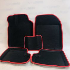 Пресс-форма Ева ковры Рено Логан "3Д / коврики Ranault Logan 3D / красный кант Best Tunings