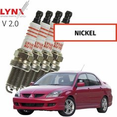 Свечи зажигания Mitsubishi Lancer (9) / Митсубиси Лансер 2002 2003 2004 2005 2006 2007 2008 2009 2010 V2.0 4G94 / никель, 4шт LYNXauto