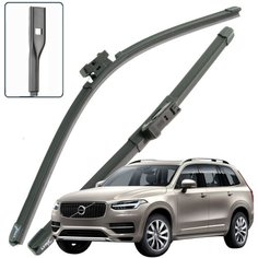 Дворники Volvo XC90 (2) L Вольво XC90 Л 2014 2015 2016 2017 2018 2019 Щетки стеклоочистителя бескаркасные 650-500 2шт. Lyn Xauto