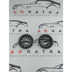 Воздуховод 2шт, сопло, решетка печки, дефлектор в стиле АМГ (AMG) (2шт) для Гранта Granta, Калина 2 Kalina 2 Нет бренда