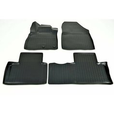 Коврики для автомобиля полиуретановые в Renault Scenic IV (2016-2022) 1, 2 ряд / Автоковрики с бортом в салон Рено Сценик 4 поколение Nor Plast