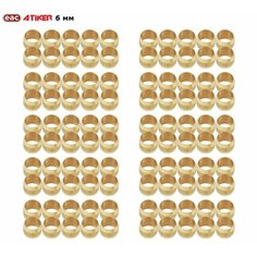 Муфта ГБО ATIKER 6 мм латунь (100 штук)