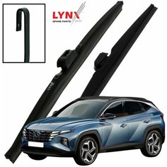Дворники Hyundai Tucson (4) NX4 / Хендай Туссан 2020 2021 2022 Щетки стеклоочистителя зимние LYNXauto к-т 2шт, 650мм-400мм