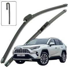 Дворники Toyota RAV4 (5) XA50 Тойота РАВ4 ХА50 5 дв 2018 2019 2020 2021 2022 Щетки стеклоочистителя бескаркасные 650мм-400мм к-т 2шт Lyn Xauto