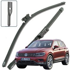 Дворники VW Volkswagen Tiguan (2) Mk 2 Фольксваген Тигуан МК2 2016 2017 2018 2019 2020 2021 Щетки стеклоочистителя бескаркасные 650мм-550мм к-т 2шт Lyn Xauto