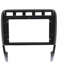 Рамка переходная для магнитолы 9.0" (цв. Глянцевый Черный) на PORSCHE Cayenne (955/957) 2002-2010 Teyes