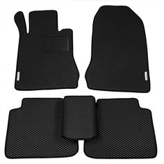 Автомобильные коврики (автоковрики) ЭВА (EVA) ЕВА для Mercedes-Benz E-Класс (w210) / Мерседес-Бенц Е-класс / 1995-2003 + подпятник + 2 логотипа АвтоЕва.рф