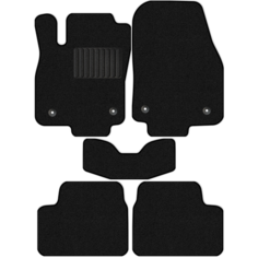 Коврики в салон текстильные Allmone "Стандарт" для Opel Astra 3 (H(3дв.)) 2005 - 2014, черные, 5шт. / Опель Астра 3