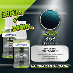 Luxfore подкраска для царапин и сколов LADA 363 Цунами 20 мл + лак 20 мл комплект
