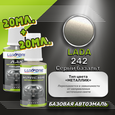 Luxfore подкраска для царапин и сколов LADA 242 Серый базальт 20 мл + лак 20 мл комплект
