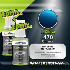 Luxfore подкраска для царапин и сколов LADA 478 Слива 20 мл + лак 20 мл комплект