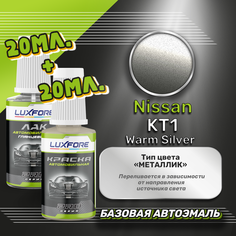 Luxfore подкраска для царапин и сколов Nissan KT1 Warm Silver 20 мл + лак 20 мл комплект