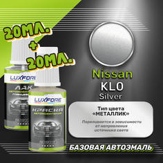 Luxfore подкраска для царапин и сколов Nissan KL0 Silver 20 мл + лак 20 мл комплект