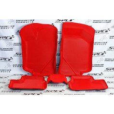 Новинка! Коврики Ева с Пресс Бортами на Lada Granta PRESS CITY_3D красные SPC