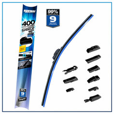 Щетка стеклоочистителя бескаркасная универсальная SUPERFLAT 400мм, RUNWAY