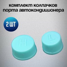 Комплект колпачков сервисного порта авто кондиционера (L/H) моноцвет Нет бренда
