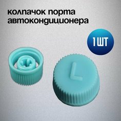 Колпачок сервисного порта авто кондиционера (L) бирюзовый Нет бренда