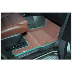 Коврики ЕВА 3Д с бортами УАЗ Патриот (3D EVA MAX для UAZ Patriot). Цвет коричневый Carstar