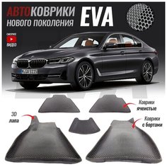 Автомобильные коврики ЕВА (EVA) с бортами для BMW 5 VII (G30) (2016- настоящее время) T Brox
