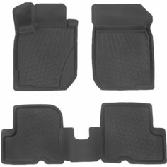 Коврики салона для Renault Duster 4WD (2021- Н. В.), PREMIUM, резина, с перемычкой, 4 шт. Atoll Group