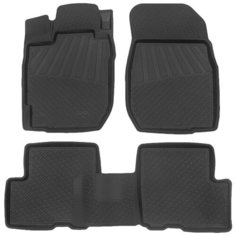 Коврики салона для Renault Duster 4WD (2010--2021) GRAND, резина, с перемычкой, 4 шт. Atoll Group
