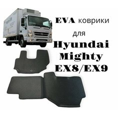 Автоковрики EVA/ЕВА/ЭВА с бортиками для Hyundai Mighty Хендай Майт Нет бренда