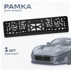 Рамка для номера SKYWAY S04102003 черный 1 шт.