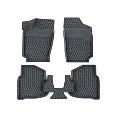 Ковры в салон авто/ коврики салона резиновые Volkswagen Polo V / Фольксваген Поло 5 2009 - 2020/ комплект 5 шт Нет бренда
