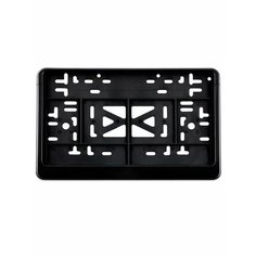 Рамка номерного знака 290 х 170 (новый ГОСТ, тип 1А) пластм, книжка, черная Dollex