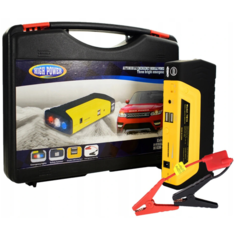 Портативное пусковое пуско-зарядное устройство для автомобиля Jump Starter 16800 mAh с переходниками для зарядки гаджетов Blue Sky