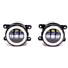 Противотуманные светодиодные фары Для LADA , XRAY, GRANTA FORD/JAGUAR/MITSUBISHI/NISSAN/OPEL/ 90*90*78 /белый свет 1 режим / 12-24В /50Вт / 2 шт Element