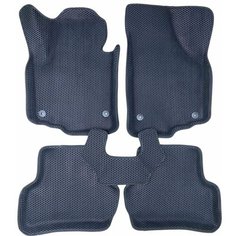 Автомобильные коврики ЕВА / EVA для Skoda Yeti 2009-2018 / Шкода Йети / 3D+ 3д+ / с бортами / черный(сота)-черный Gallex