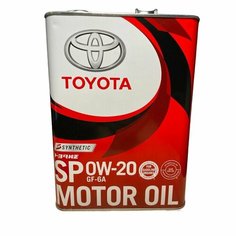 Масло Моторное Toyota 0W-20 4Л Gf6-A