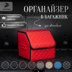 Сумка-Органайзер в багажник для автомобиля 30х30х30/Кофра в машину/Автобокс для машины/саквояж в авто/ящик для хранения Avtopride