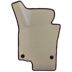 EVA коврик водительский для Skoda Octavia A5 (2004-2013) 2 пок. / Шкода Октавия А5 / Бежевые соты, коричневый кант Evaformat