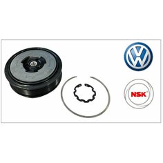 Муфта компрессор кондиционера с оригинальным японским подшипником NSK Tiguan, Golf, Jetta SKoda Octavia Нет бренда