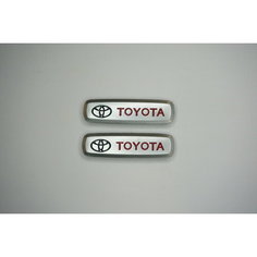 Логотип (шильдик) Тойота/Toyota на автомобильный коврик PRO Kovrik