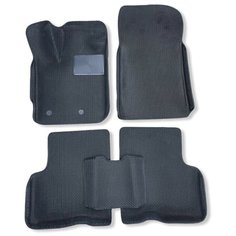 Автомобильные коврики ЕВА / EVA для Renault Arkana 2019 - н. д. / Рено Аркана / 3D 3д / с бортами / черный-черный + резиновый подпятник Gallex