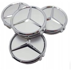 Колпачки заглушки на литые диски Mercedes-Benz 75мм 4шт.