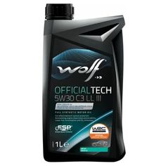 Синтетическое моторное масло Wolf Officialtech 5W30 C3 LL III, 1 л, 1 шт.