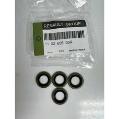 Прокладка пробки поддона картера LARGUS, XRAY, LOGAN, SANDERO, DUSTER. Арт. 110265505R. 4шт. Нет бренда