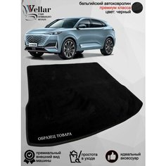 Ворсовый коврик в багажник автомобиля Changan UNI-K /2020-н. в. / автомобильные коврики в машину Чанган ЮНИ K Vellar