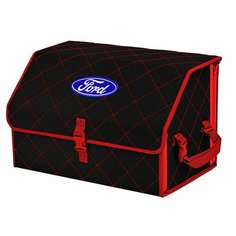 Органайзер-саквояж "Союз" в багажник Ford (Форд), размер L. Цвет: черный с красной прострочкой Ромб. A&P Групп