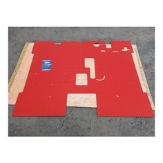 Коврик кабины К-700А, К-701 (комплект) EVA красный Альянс