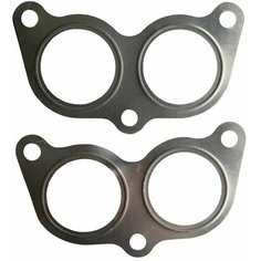 Прокладка выпускного коллектора, патрубка - 2шт для а/м КАМАЗ-евро (метал)/Квадратис